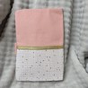 Protège carnet de santé rose + nœud
