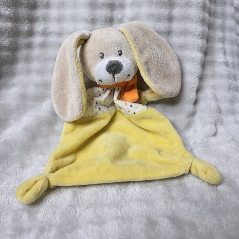 Doudou chien jaune