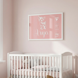 Cadre de naissance rectangle