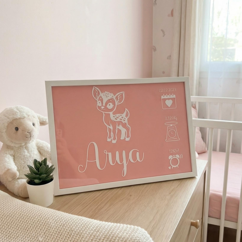 Cadre de naissance rectangle